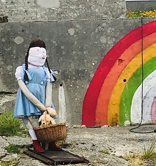 Westray scarecrows.